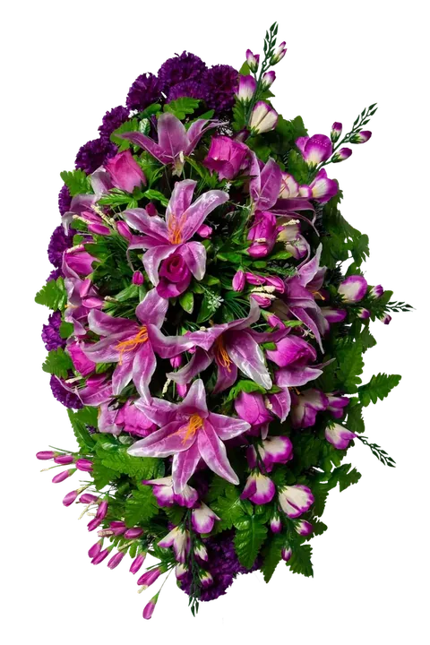 Венок из живых цветов