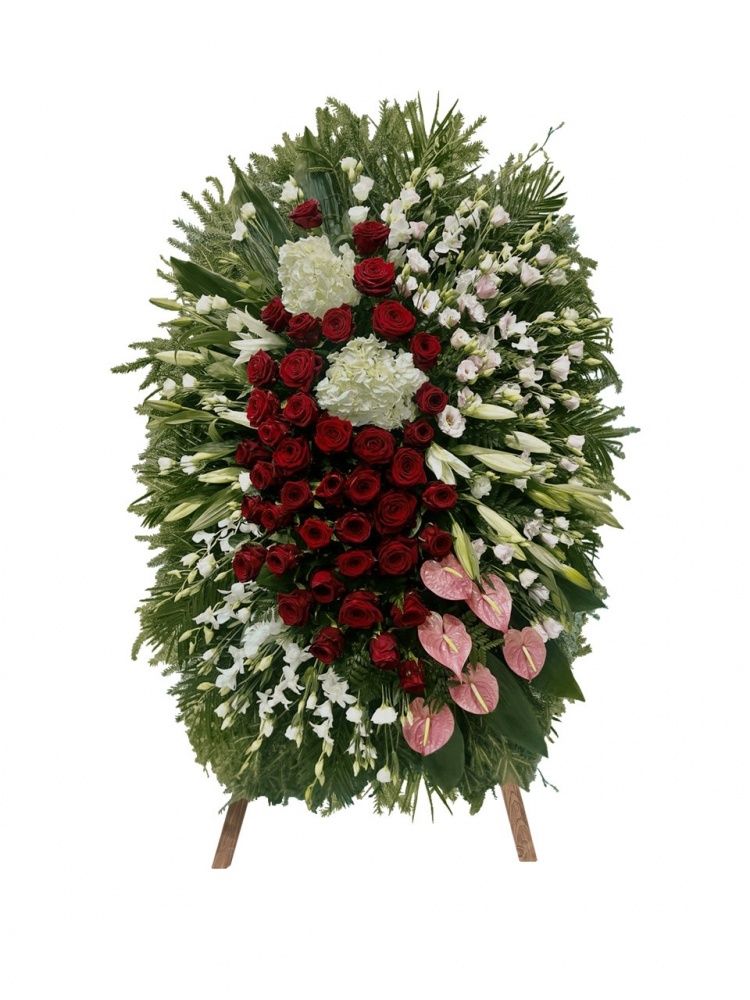 Венок из живых цветов ФЖ 13
