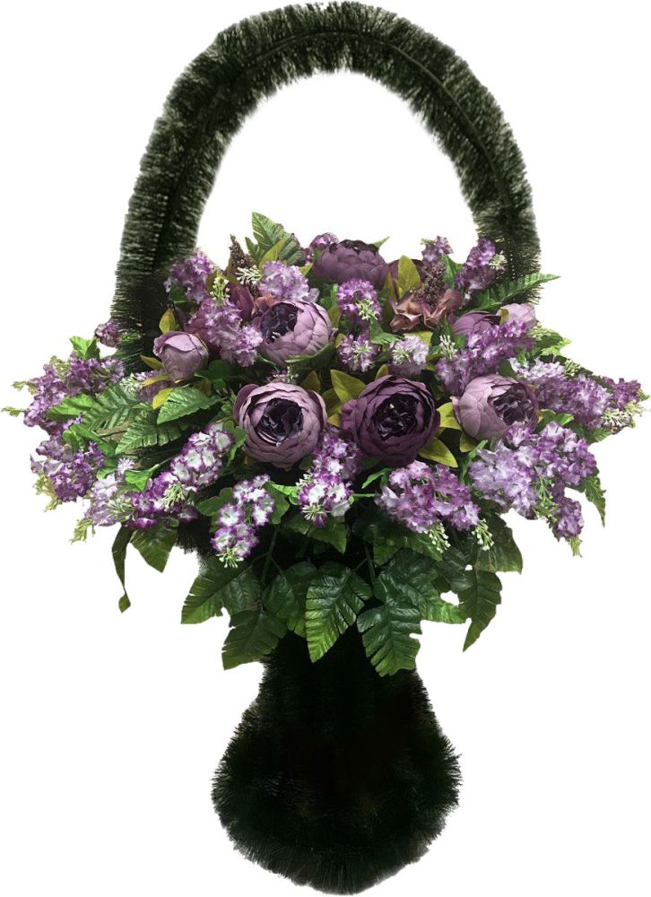 Корзина из искусственных цветов Эл-03